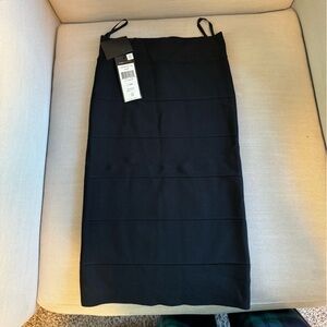 BCBG MAXAZRIA NWT Leger in Black Knit Bandage Pencil Skirt XXS